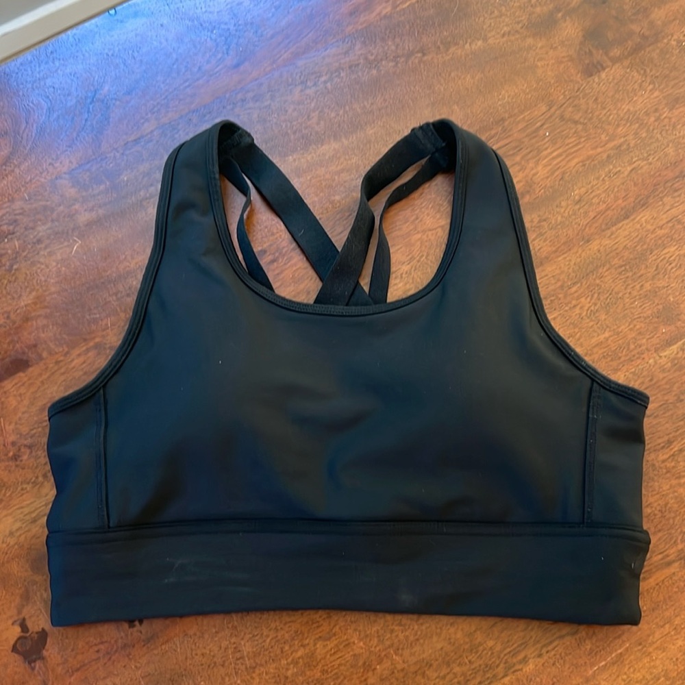 Women's DSG Strappy Compression Sports Bra Black Medium